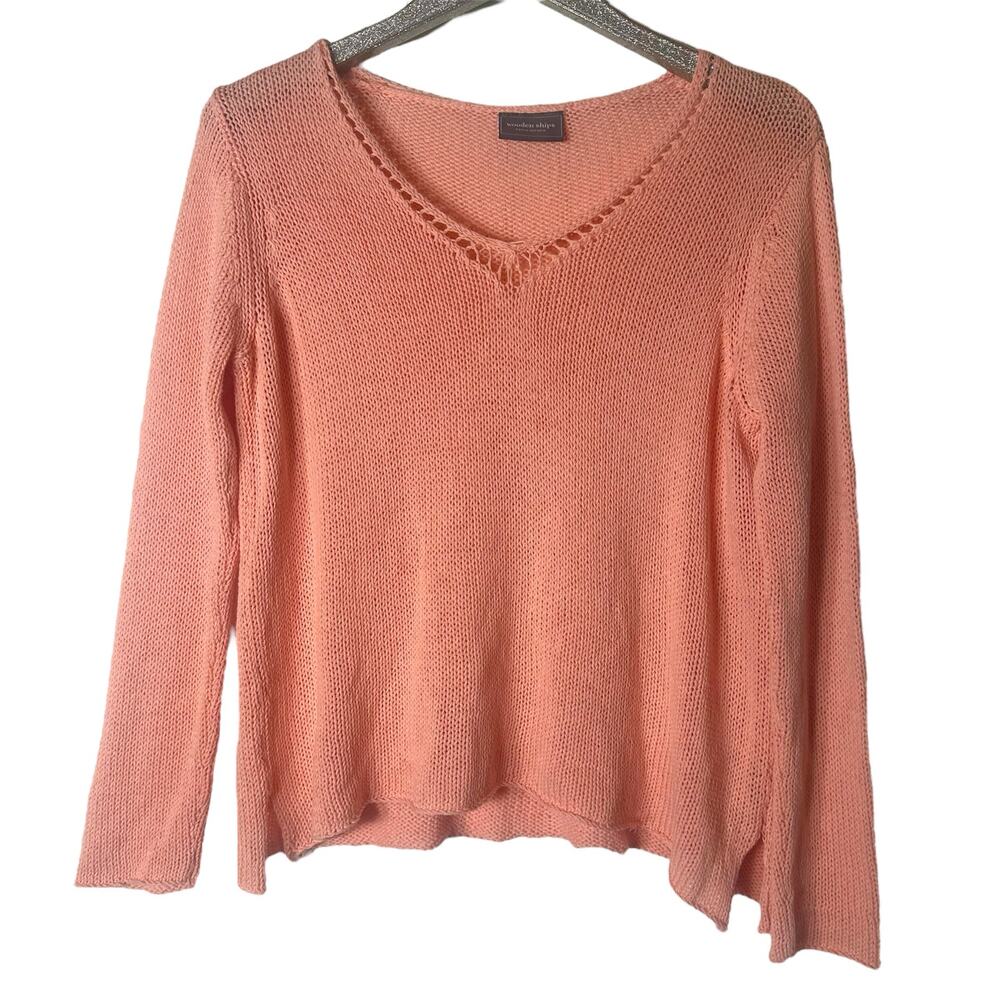 Wooden Ships Pastel Pink Knit Sweater